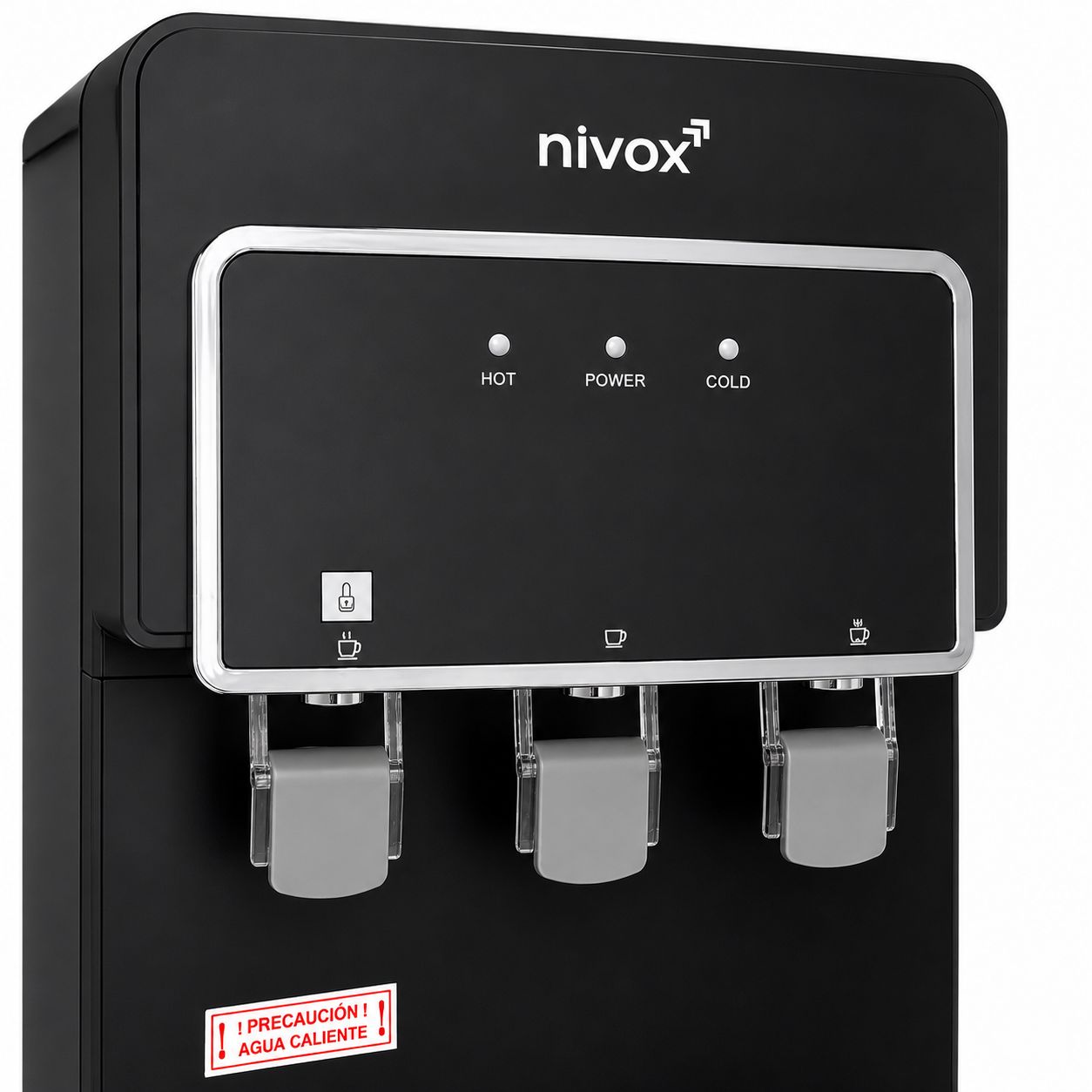 Dispensador de Agua Fría y Caliente Nivox Sobremesa con compresor