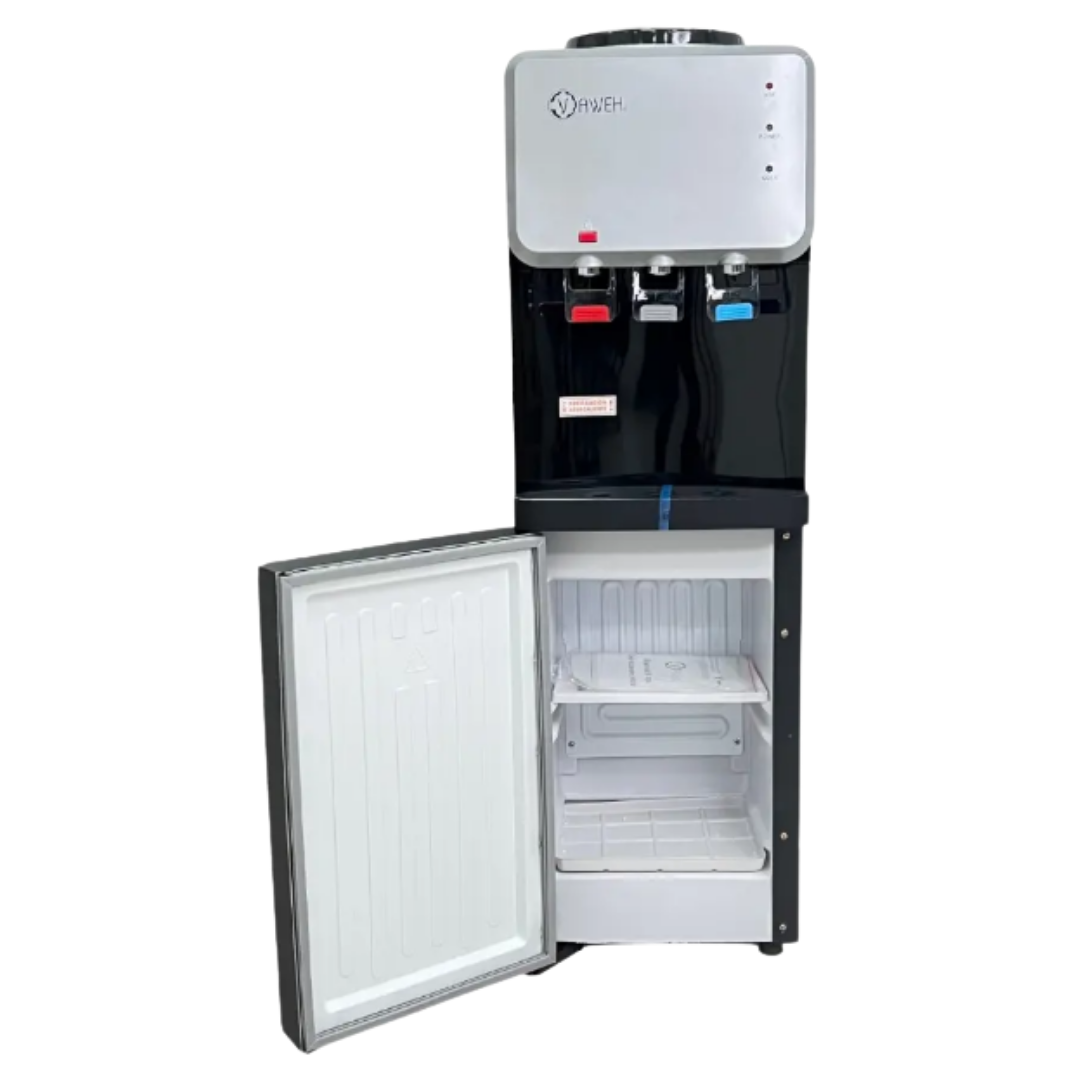 Dispensador de Agua Fría y Caliente Nivox con Frigobar para Hogar y Oficina
