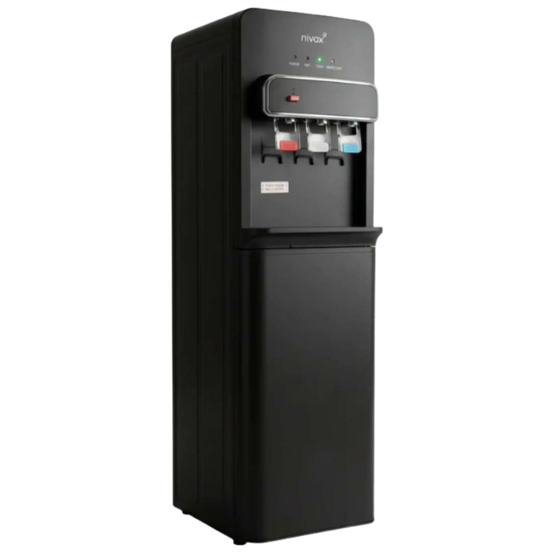 Dispensador de Agua Fría y Caliente Nivox con Bidón Oculto y Compresor