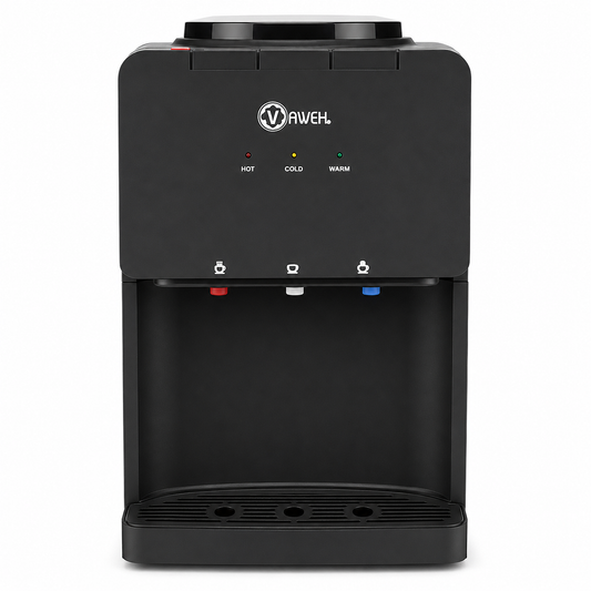 Dispensador de Agua Sobremesa Compresor Negro Mate