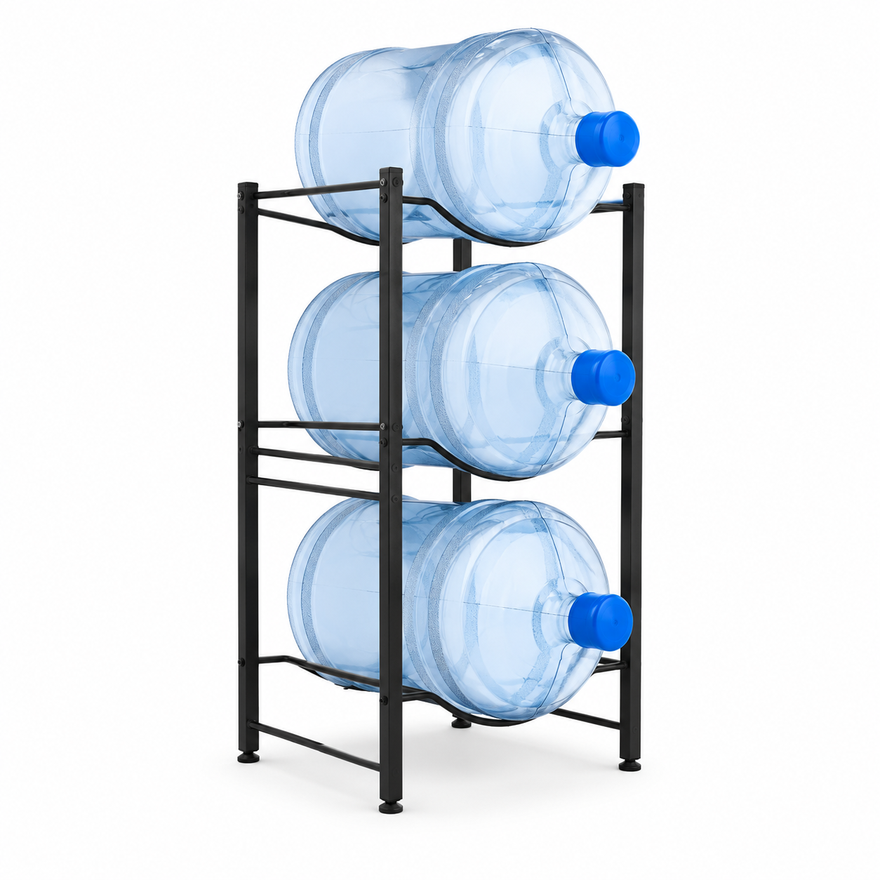 Estante Organizador Rack 3 Botellones Agua 20lts Negro