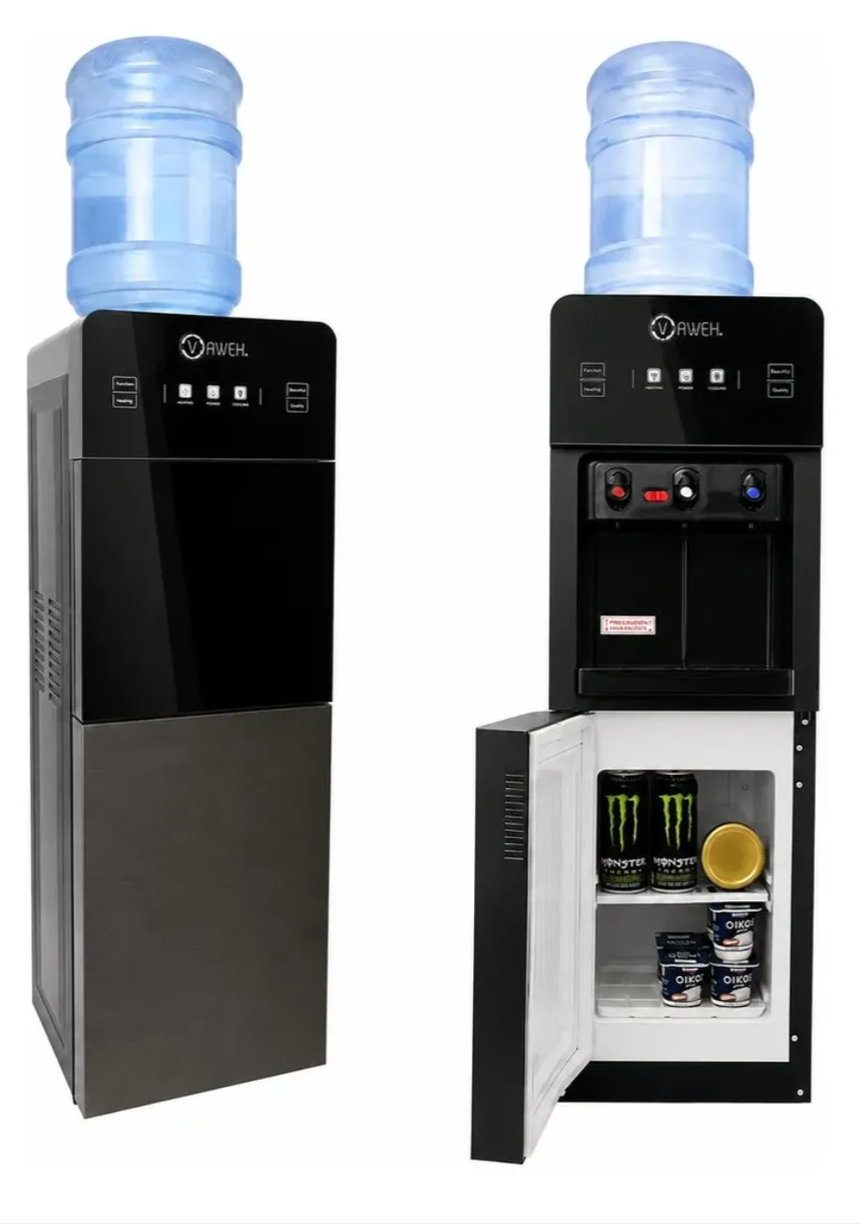 Dispensador de Agua con frigobar 3 Llaves  Elegante Y Moderno