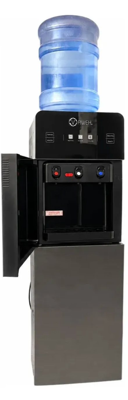 Dispensador de Agua con frigobar 3 Llaves  Elegante Y Moderno