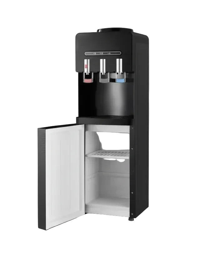 Dispensador de Agua Eléctrico Ventilador Tres Llaves Gris