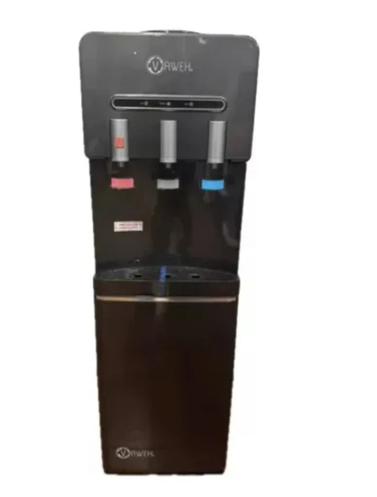 Dispensador de Agua Eléctrico Ventilador Tres Llaves Gris - Dinamy Import