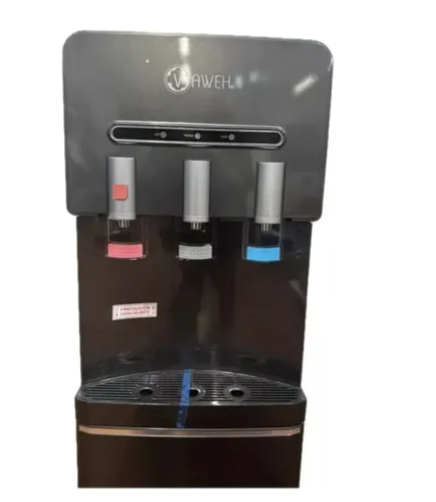 Dispensador de Agua Eléctrico Ventilador Tres Llaves Gris - Dinamy Import