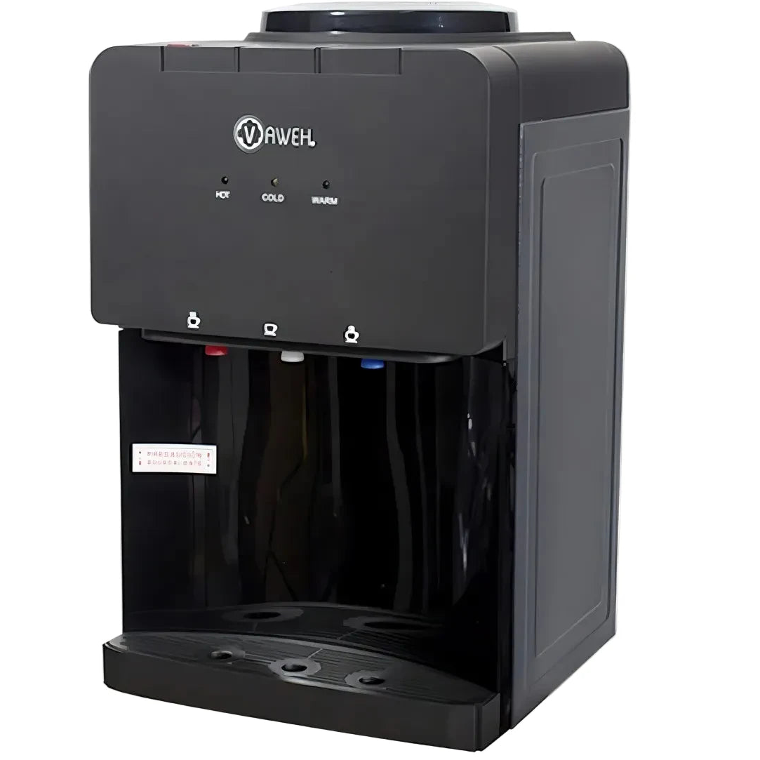 Dispensador de Agua Sobremesa Compresor Negro Mate