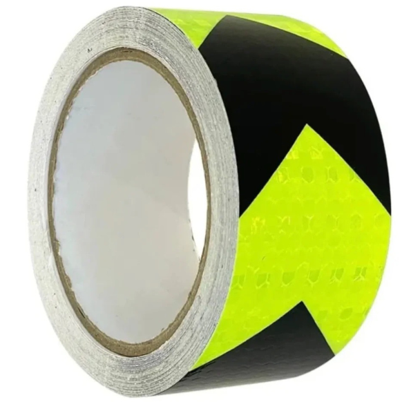 Cinta Reflectante Verde Flecha Negra Multiuso 48mm x 10m - Dinamy Import