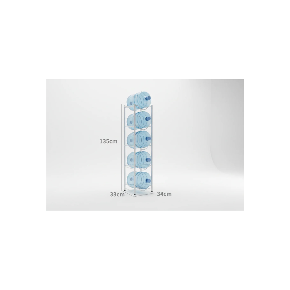 Rack Estante Organizador para 5 Bidones de Agua 20 Lts - Dinamy Import