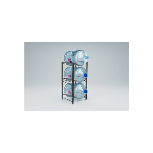 Estante Organizador Rack 3 Botellones Agua 20lts Negro - Dinamy Import