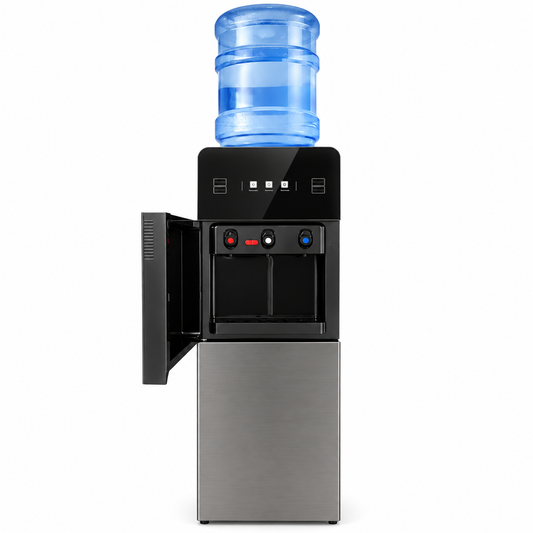 Dispensador de Agua con frigobar 3 Llaves  Elegante Y Moderno