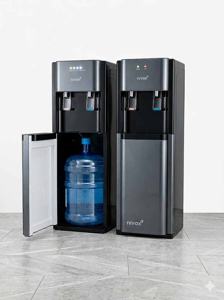 Dispensador de Agua Marca Nivox Bidón Oculto Ventilador - Dinamy Import